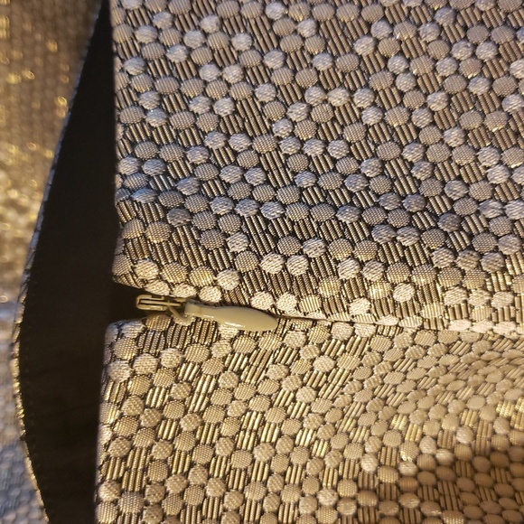 Express Golden Mini Skirt - Picture 2 of 5